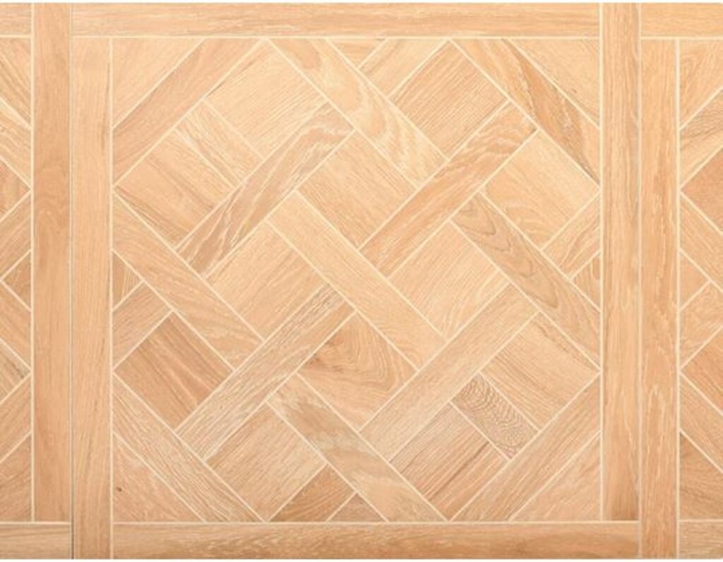 Hansnes Versailles Engineered Oak Flooring, Rustic, Brushed, Whitewashed & UV Oiled, 600x14x600mm