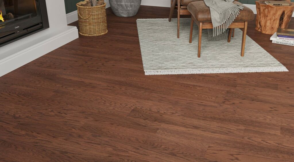 Holme Engineered Oak Flooring, Rustic, Brushed & Oiled, RLx125x14mm