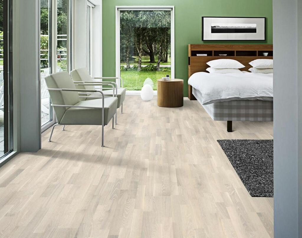 Kahrs Harmony Oak Pale Engineered Flooring, Brushed & Matt Lacquered, 200x15x2423mm