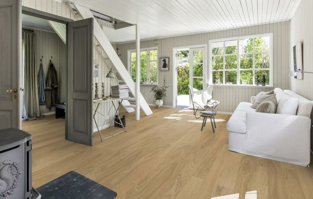 Kahrs Life Essential Light Suede Wide Engineered Flooring, Matt Lacquered, 150x7x1810mm