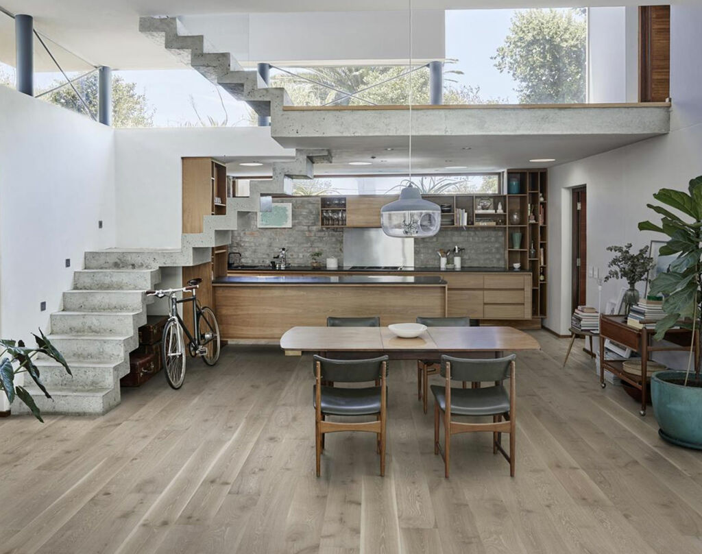 Kahrs Classic Nouveau Oak Nouveau Gray Engineered Flooring, Brushed & Matt Lacquered, 187x15x2420mm
