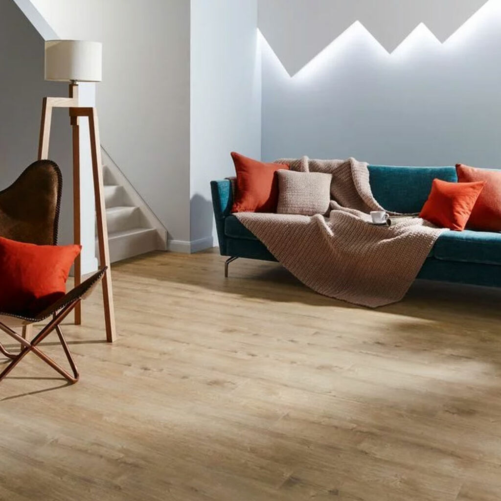 Polyflor Camaro Cashmere Oak Wood Plank Versatile Vinyl Flooring, 184.2x1219.2mm