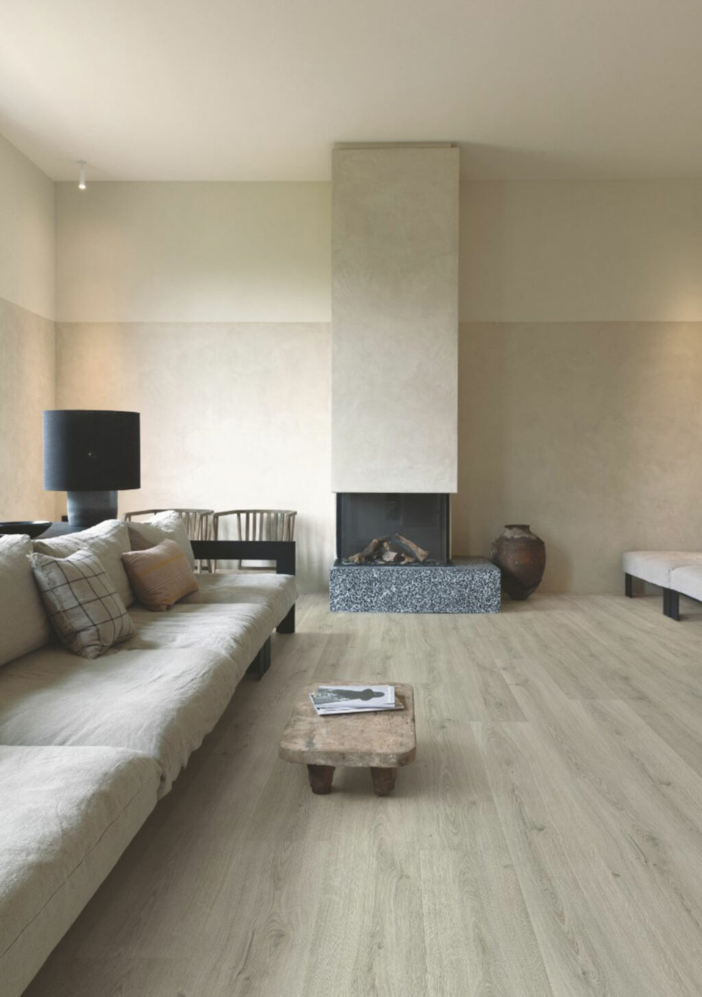QuickStep Alpha Bloom, Botanic Grey Vinyl Flooring, 209x6x1494mm