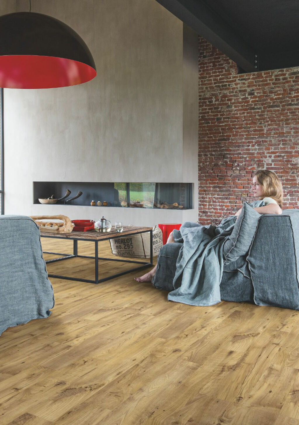 QuickStep Alpha Blos Base, Vintage Chestnut Natural Vinyl Flooring, 189x4x1251mm