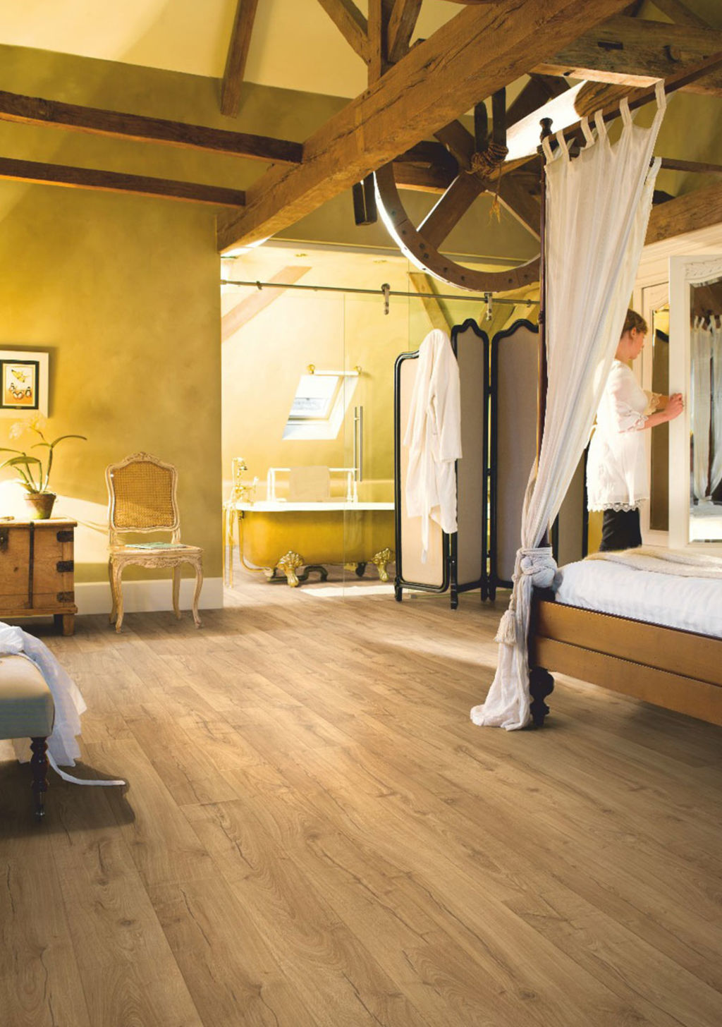 QuickStep Impressive Ultra Classic Oak Natural Laminate Flooring, 12mm