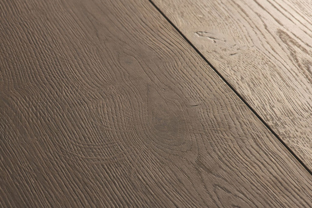 QuickStep Capture Brushed Oak Brown Laminate Flooring, 9mm Thumb