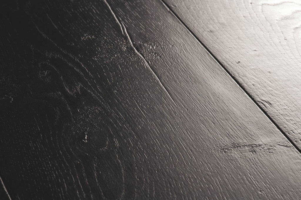 QuickStep Capture Painted Black Oak Laminate Flooring, 9mm Thumb