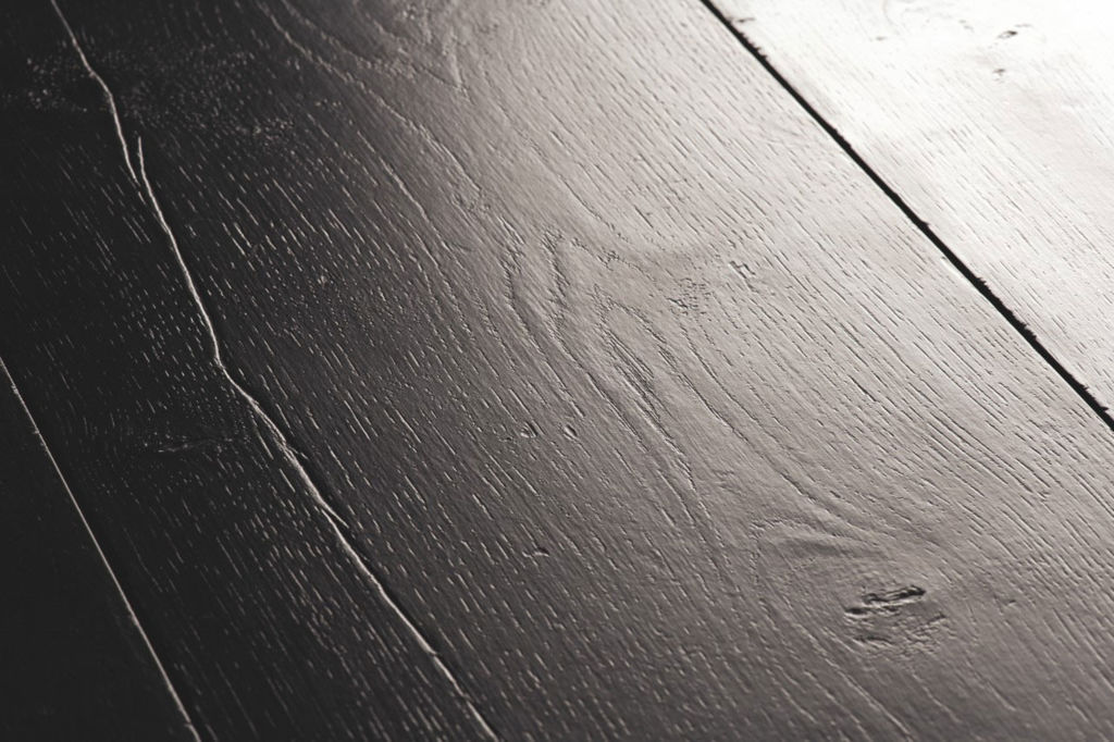 QuickStep Capture Painted Black Oak Laminate Flooring, 9mm Thumb