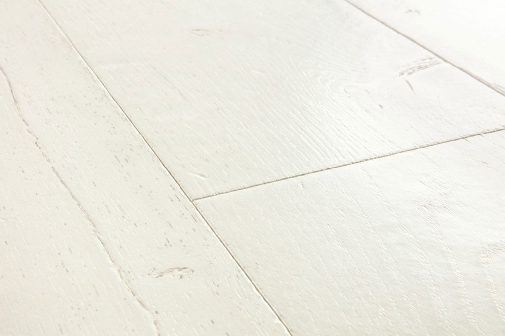 QuickStep Capture Painted Oak White Laminate Flooring, 9mm Thumb