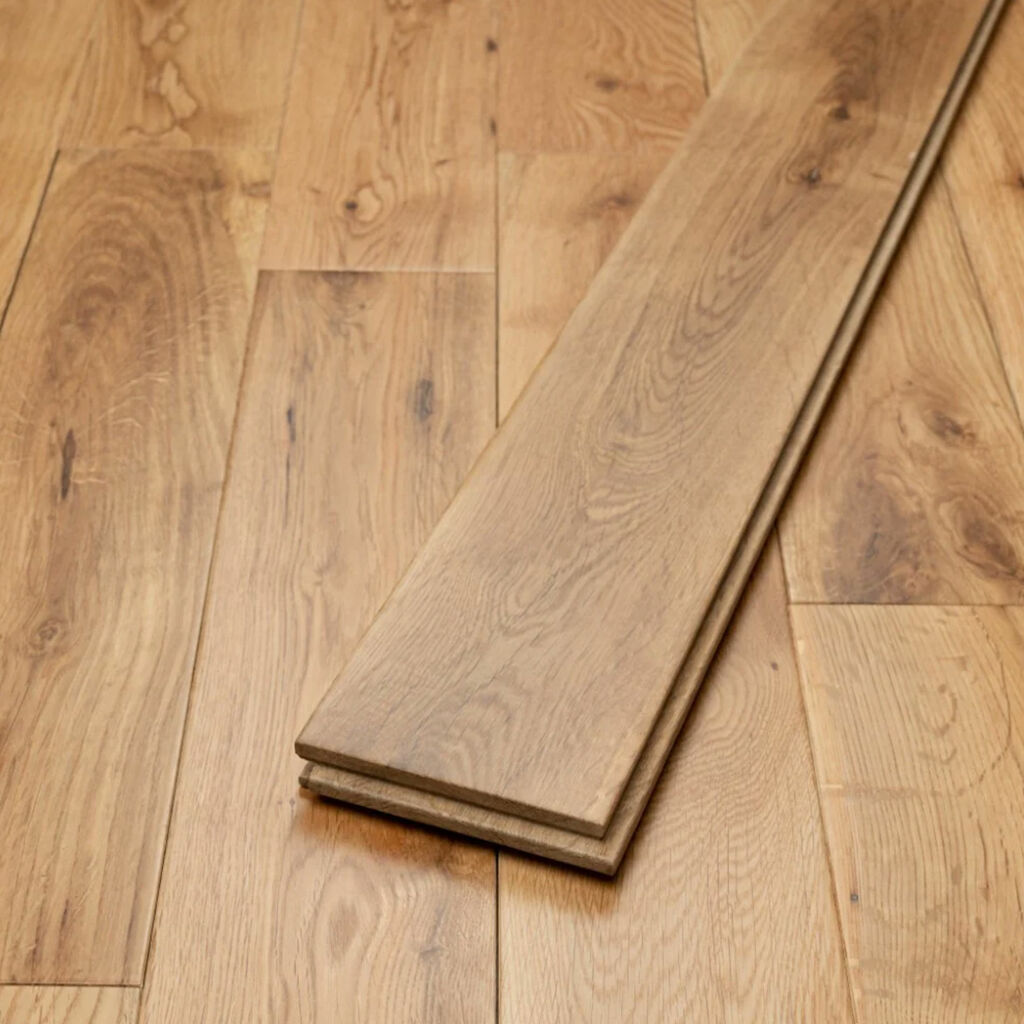 Tradition Solid Oak Flooring, Rustic, Lacquered, RLx90x18mm