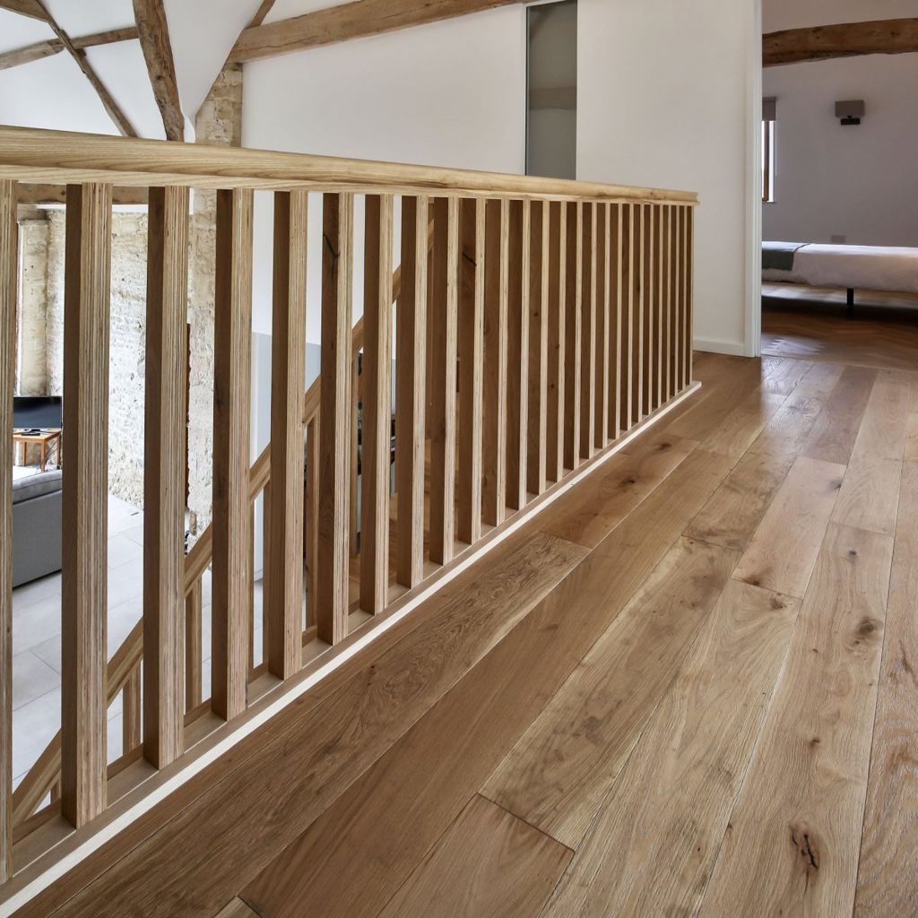 V4 Alpine, Upland Oak Engineered Flooring, Rustic, Brushed, UV Oiled, 150x14x1900mm Thumb