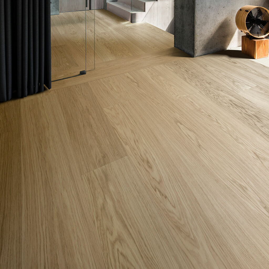 V4 Bjelin, Natural Oak Engineered Flooring, Natural, Brushed & UV Lacquered, 206x11.3x2200mm