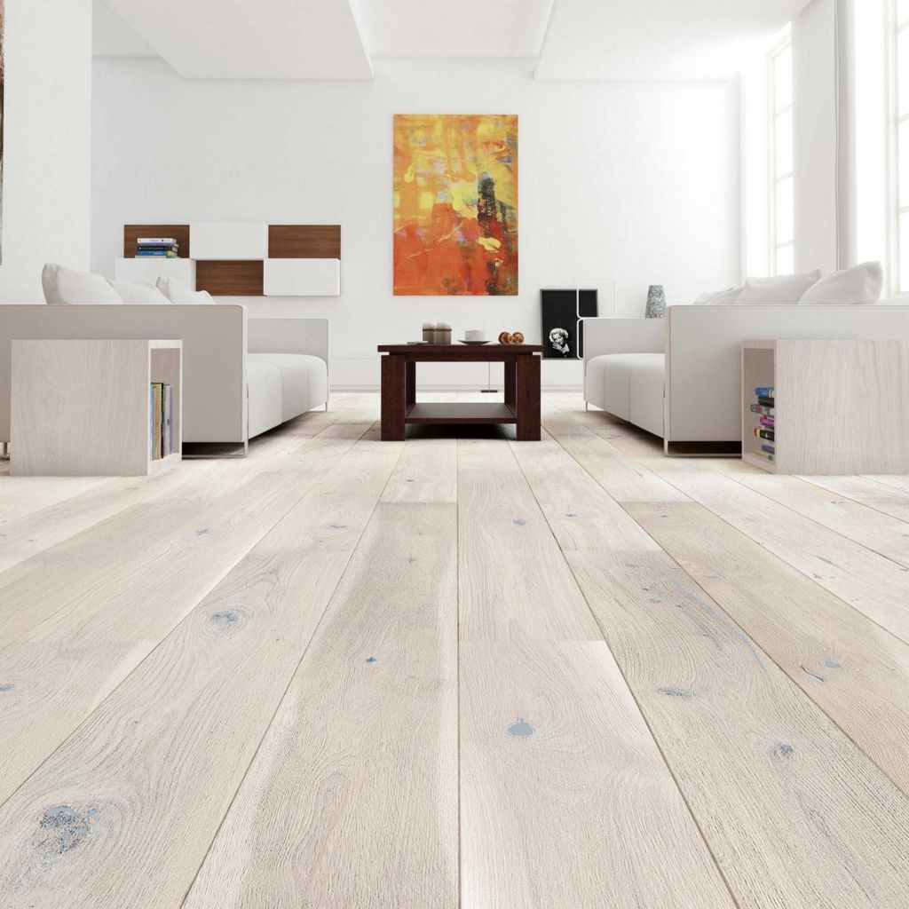 V4 Driftwood, Lichen White Oak Engineered Flooring, Rustic, Stained, Brushed & Matt Lacquered, 207x14x2200mm Thumb