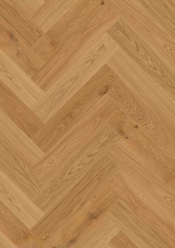 Boen Transparent Oak Herringbone Click Wood Flooring, Brushed, Live Natural, 14x138x690 mm