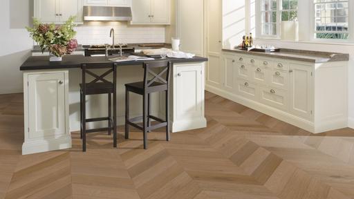 Kahrs Sensation Intention Click Chevron LVT Flooring, 145x6x665.4mm