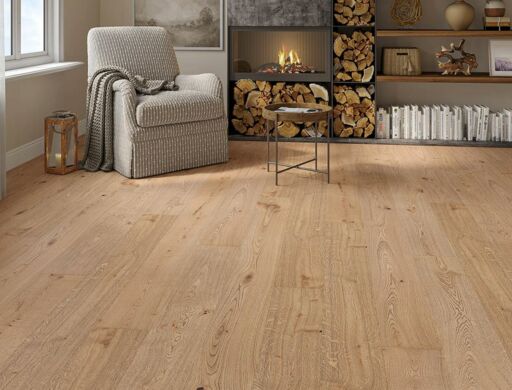 Astraeum Engineered Oak Flooring, Rustic, Smoked, Brushed, UV Oiled, 190x14x1900mm Thumb