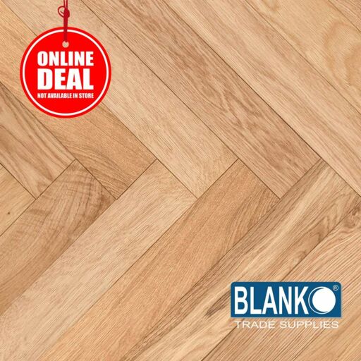 Blanko Budget Enigmatic Iris Engineered Oak Flooring, Herringbone, Oiled, Rustic, 80x20x350mm
