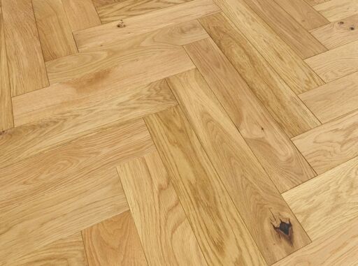 Blanko Budget Merida, Engineered Oak Flooring, Herringbone, Natural Brushed & Oiled, 100x18x500mm