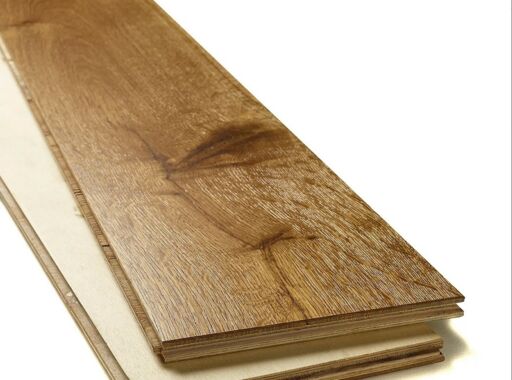 Blanko Budget Montilla, Engineered Oak Flooring, Smoked, Brushed & Lacquered, 190x15x1900mm Thumb