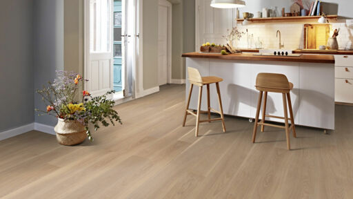 Boen Andante Oak Engineered Flooring, White Stained, Matt Lacquered, 209x3x14mm