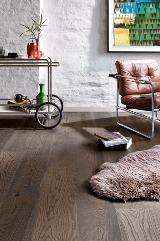 Boen Brown Oak Jasper Engineered Flooring, Brushed, Oiled, 209x3.5x14mm Thumb