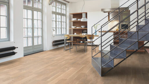 Boen Concerto Oak White Engineered 3-Strip Flooring, Matt Lacquered, 215x14x2200mm