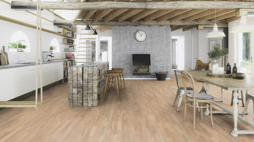 Boen Coral Oak 3-Strip Engineered Flooring, Brushed, Oiled, 215x14x2200mm
