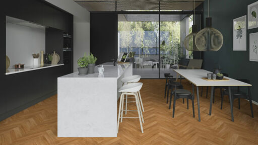Boen Prestige Nature Oak Engineered 2 Layer Parquet Flooring, Matt Lacquered, 70x10x470mm