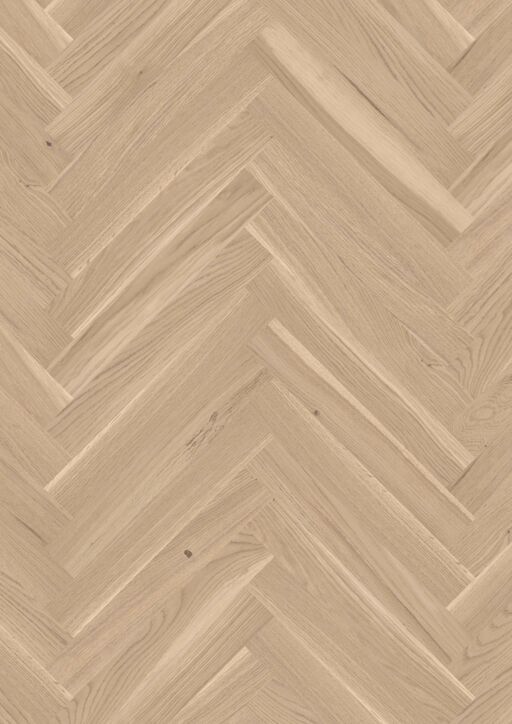 Boen Prestige Transparent White Structure Oak Engineered 2 Layer Parquet Flooring, Matt Lacquered, 70x10x470mm