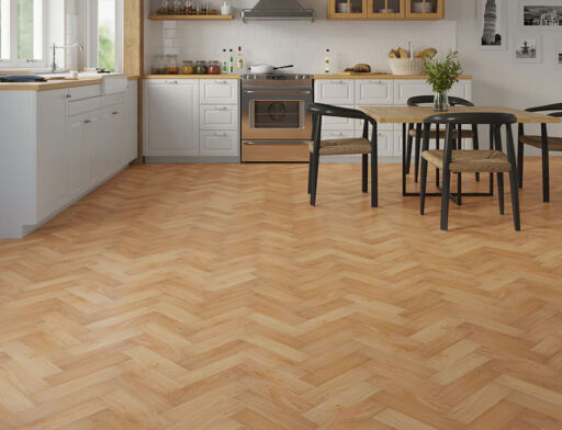 Maloy Engineered Oak Flooring, Herringbone, Rustic, Brushed & Oiled, 80x10x300mm