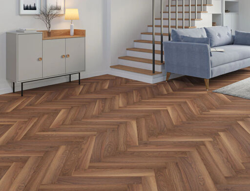 Farso Oak Laminate Flooring, Herringbone, 100x8x600mm