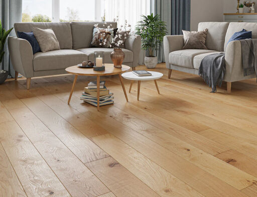 Kramfors Engineered Oak Flooring, Rustic, Brushed & Oiled, 190x20x1900mm Thumb