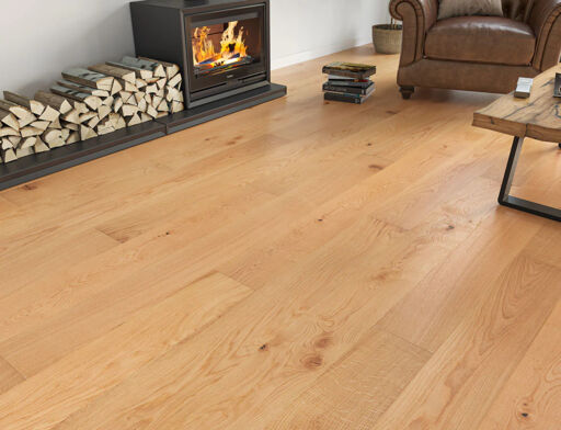 Kramfors Engineered Oak Flooring, Rustic, Brushed & Oiled, 190x20x1900mm Thumb
