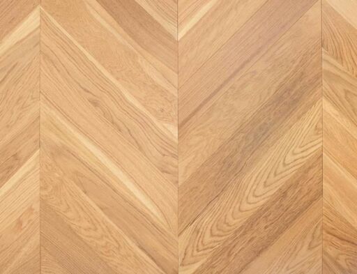 Crownfall Chevron Engineered Oak Flooring, Natural, Smooth, UV Lacquered, 90x14x510mm