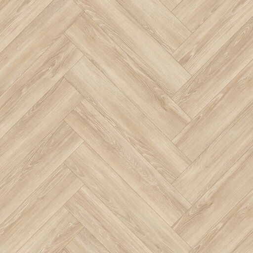 EGGER Naturesense Herringbone Cream Newport Oak Laminate Flooring, 168x8x840mm