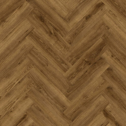 Elka Kentucky Herringbone Oak Honey Brown Luxury Rigid Vinyl Flooring, 126x6x630mm