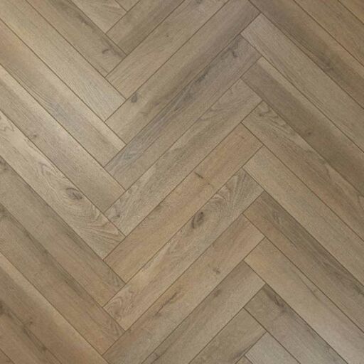 Evergreen Grey Oyster Herringbone Laminate Flooring, 100x12x600mm Thumb