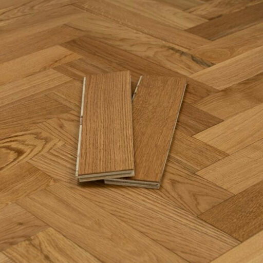 Evergreen Warwick Engineered Oak Flooring, Herringbone, Lacquered, 100x18x500mm