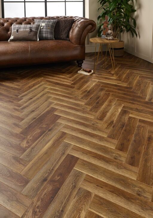 Evolve Bergen Herringbone Laminate Flooring, 95x12x470mm Thumb