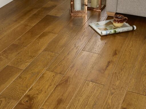 Evolve Westminster, Engineered Oak Flooring, Wheat Brushed & Lacquered, RLx125x18mm Thumb