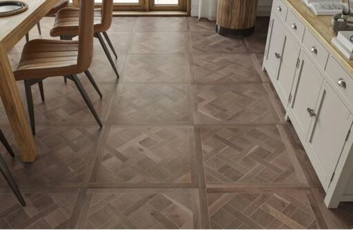 Leksand Versailles Engineered Oak Flooring, Rustic, Brushed, UV Oiled, 600x14x600mm Thumb