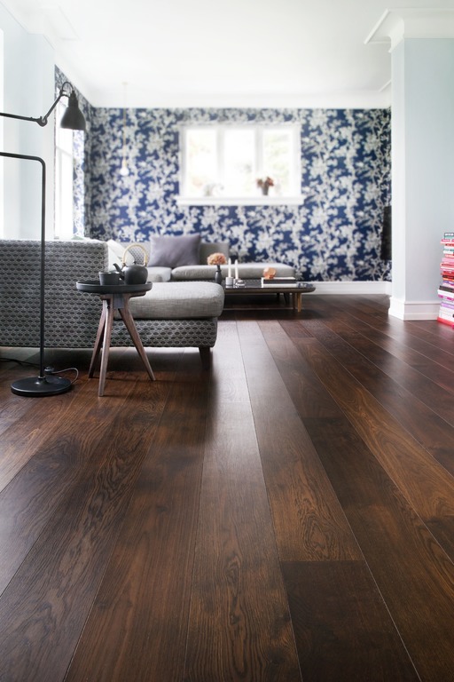 Junckers Black Oak Solid Wood Flooring, Untreated, Harmony, 140x20.5mm Image