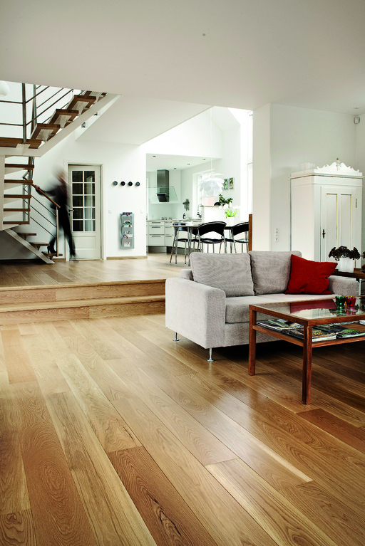 Junckers Solid Oak Boulevard Wood Flooring, Untreated, Harmony, 185x20.5mm Image