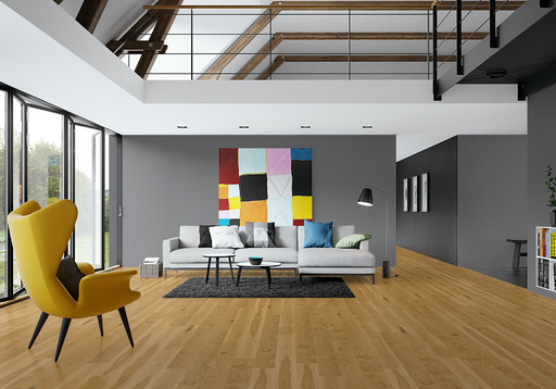 Junckers Solid Oak Wood Flooring, Ultra Matt Lacquered, Variation, 140x20.5mm