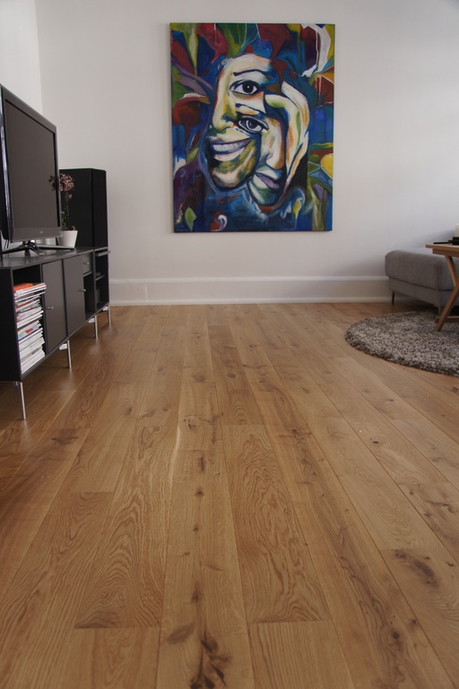 Junckers Solid Oak Wood Flooring, Untreated, Variation, 140x20.5mm