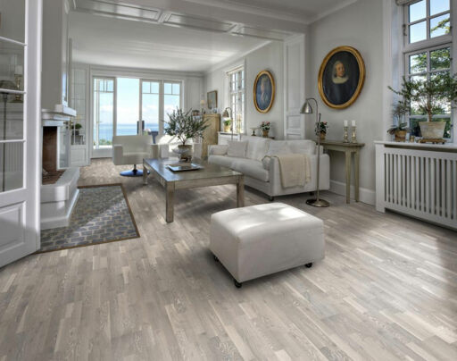 Kahrs Limestone Oak Engineered Wood Flooring, Lacquered, 200x15x2423mm