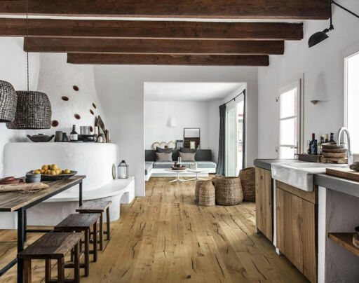 Kahrs Smaland, Finnveden Engineered Oak Flooring, Handscraped, Rustic, Brushed & Oiled, 187x15x2420mm