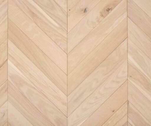 Lumeris Chevron Engineered Oak Flooring, Smooth, Unfinished, 90x14x510mm