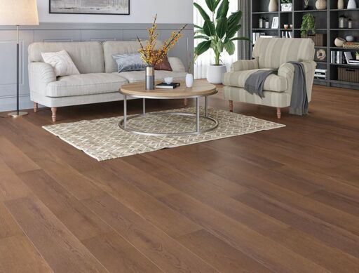 Nightfall Deluxe Oak Laminate Flooring, Dark Chocolate, 238x12x1515mm Thumb