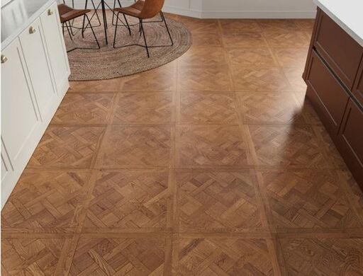 Nordalen Engineered Oak Flooring, Rustic, Brushed, UV Oiled, 600x14x600mm Thumb